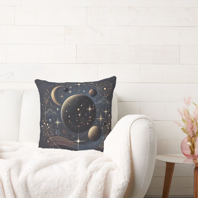 Cosmic Galaxy Pillow – Celestial Elegance voor jou Kussen (Bank)