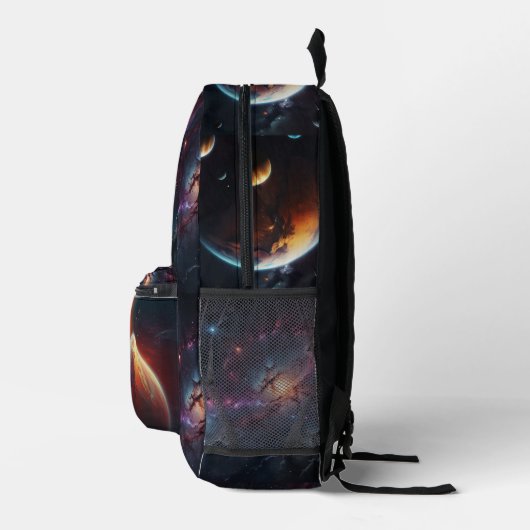 Cosmic Galaxy Print Cut Naaizak Bedrukte Rugzak (Rechts)