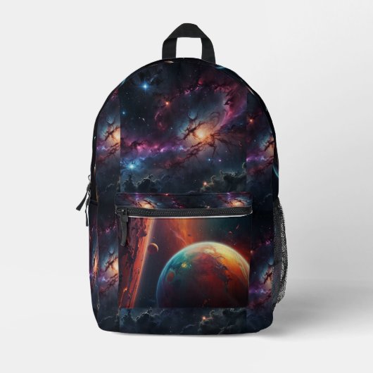 Cosmic Galaxy Print Cut Naaizak Bedrukte Rugzak (Voorkant)