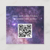 Cosmic Galaxy Social Media Manager Carte Carré (Dos)