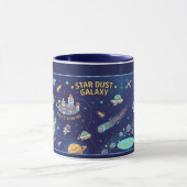 Cosmic Galaxy Star Dust Map Kids Adventure Mug (Centre)