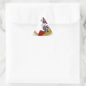 Cosmic Gaze: Elf op de maan avontuur Driehoek Sticker (Tas)