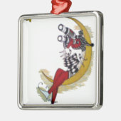 Cosmic Gaze: Elf op de maan avontuur Metalen Ornament (Links)