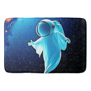 Cosmic Ghost in Space Design Badmat