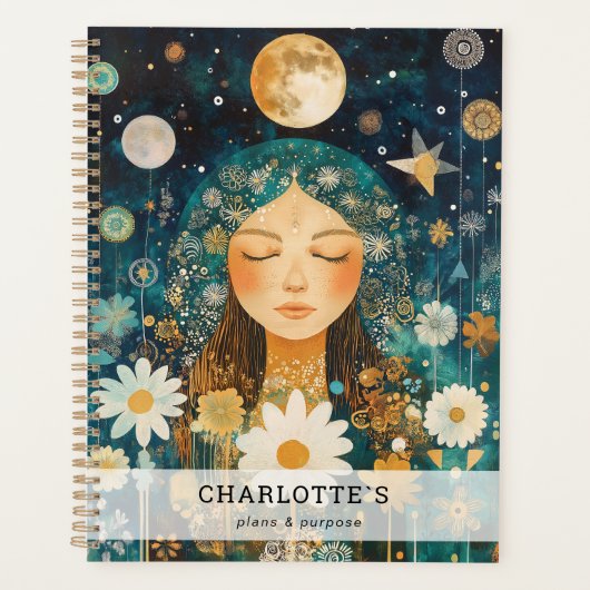 Cosmic Girl Boho Moon Planner (Voorkant)