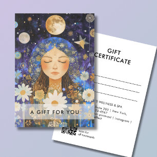Cosmic Girl Boho Moon QR-code cadeaubon