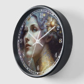 Cosmic Goddess Fantasy Art Clock (Hoek)