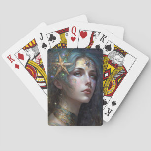 Cosmic Goddess Fantasy Art-speelkaarten Pokerkaarten