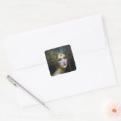 Cosmic Goddess Fantasy Art Vierkante Sticker (Envelop)