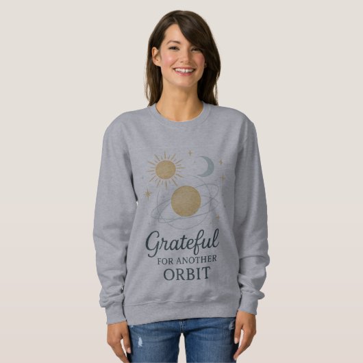 Cosmic Gratitude Sweatshirt – Grateful for Another (Voorkant volledig)