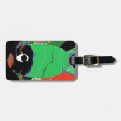 Cosmic Green Fish PATROL Bagagelabel (Voorkant horizontaal)