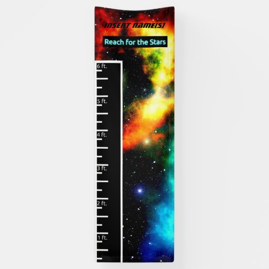 Cosmic Grow Chart Spandoek (Verticaal)