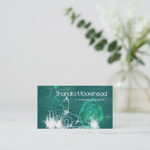 Cosmic Grunge Massage Therapist Visitekaartje (Staand voorkant)