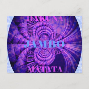 Cosmic Hakuna Art Print Briefkaart