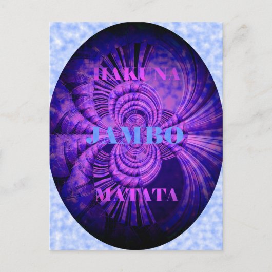 Cosmic Hakuna Art Print Briefkaart (Voorkant)