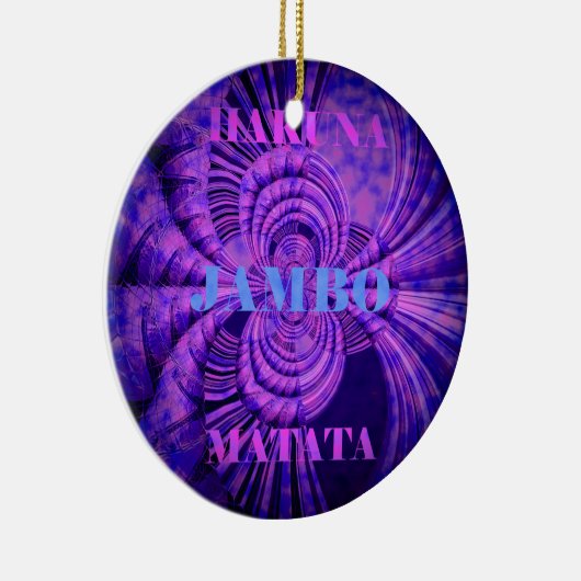 Cosmic Hakuna Art Print Keramisch Ornament (Rechts)