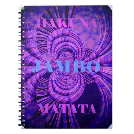 Cosmic Hakuna Art Print Notitieboek (Voorkant)