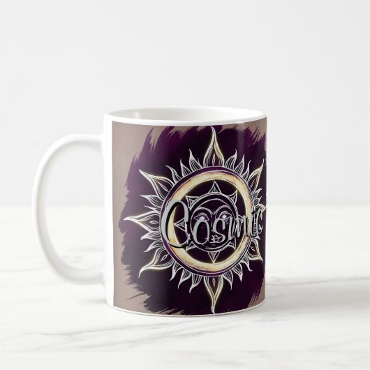 Cosmic Harmony Sun & Moon Design Koffiemok (Links)