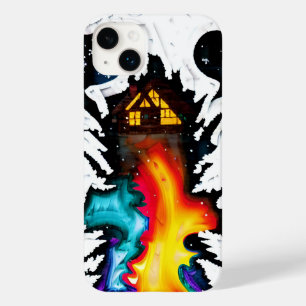 Cosmic Ice Castle bedekt vreedzame huishouding Case-Mate iPhone 14 Plus Hoesje