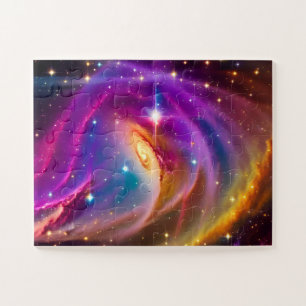 Cosmic Indigo Galaxy Amazing Dance Universe Party Legpuzzel