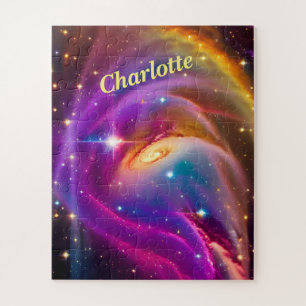 Cosmic Indigo Galaxy Paarse Dance Space Universe Legpuzzel
