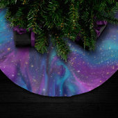 Cosmic Ink | Turquoise Blue Paars Galaxy Nebula Kerstboom Rok