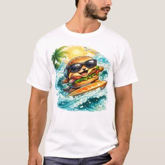 Cosmic Island Burger T-Shirt | Grappig Ruimtevoeds