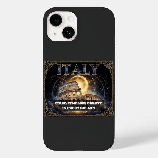 Cosmic Italy Roman Colosseum Celestial Art Case-Mate iPhone Case (Achterkant)