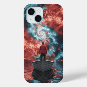 Cosmic Journey Boat Fantasy voor Dreamers Telefoon