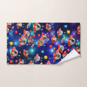 Cosmic Kittens in Alien Spaceship UFO Sci-fi Scene Bad Handdoek (Handdoek)