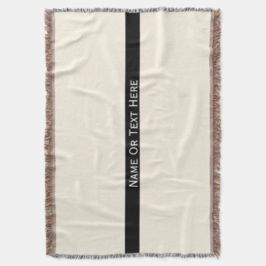 Cosmic Latte Cream, aangepaste naam of tekst hier Deken (Voorkant Verticaal)