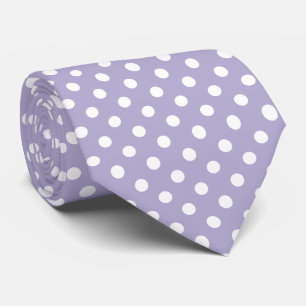 Cosmic lavender paarse polka dots stropdas