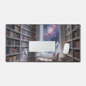 Cosmic Library Aesthetic Desk Mat - Dark Academia (Clavier et souris)