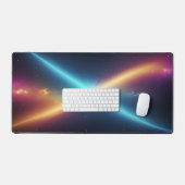 Cosmic Light Collision Abstract Glowing Space (Clavier et souris)