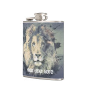 COSMIC LION KING | Aangepaste flessen met vinylvlo Heupfles (Links)