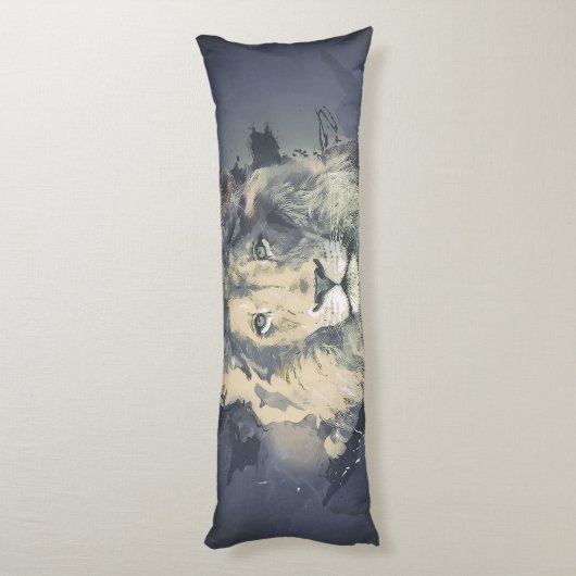 COSMIC LION KING | Aangepaste hoofdpijp Lichaamskussen (Achterkant (Verticaal))