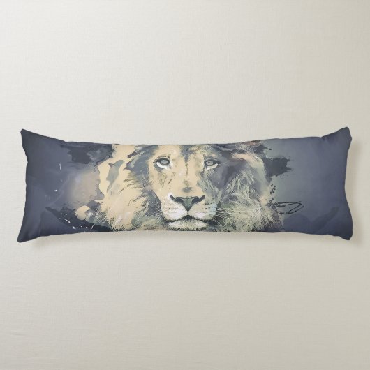COSMIC LION KING | Aangepaste hoofdpijp Lichaamskussen (Voorkant)