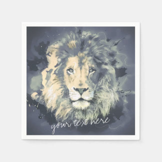 COSMIC LION KING | Cocktail Paper Napkins Servetten