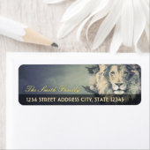 COSMIC LION KING | Étiquettes d'adresse de retour  (En situation)