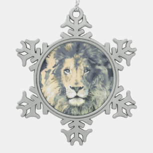 COSMIC LION KING   Ornement de flocon de neige