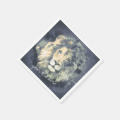 COSMIC LION KING | Serviettes en papier à cocktail (Coin)