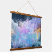 Cosmic Lotus Flower Hangend Wandkleed (Gebogen)