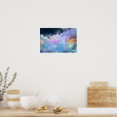 Cosmic Lotus Flower Poster (Cuisine)