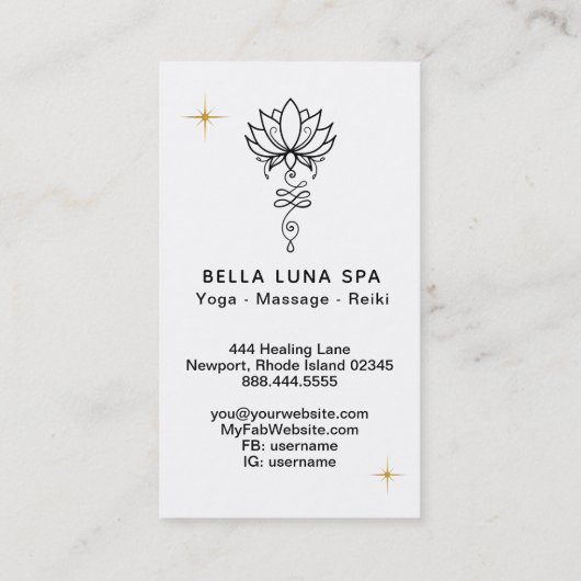 *~* Cosmic Lotus Nirvana - Sacred Geometry Visitekaartje (Achterkant)