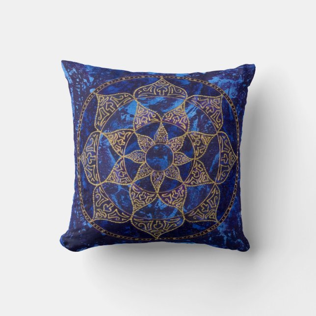 Cosmic Lotus Pillow Kussen (Voorkant)
