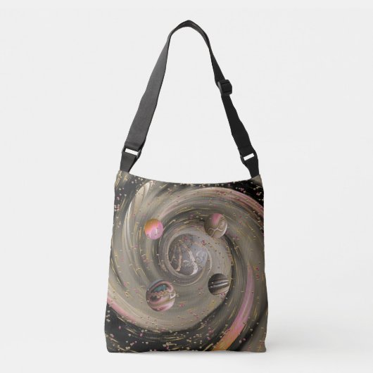 Cosmic Love Galaxy Crossbody Tas (Voorkant)