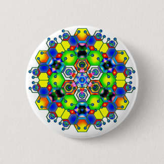 Cosmic Mandala 1 Ronde Button 5,7 Cm