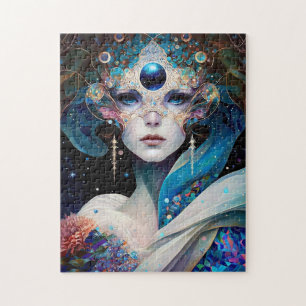 Cosmic Mask Goddess Queen Fantasy Art Legpuzzel