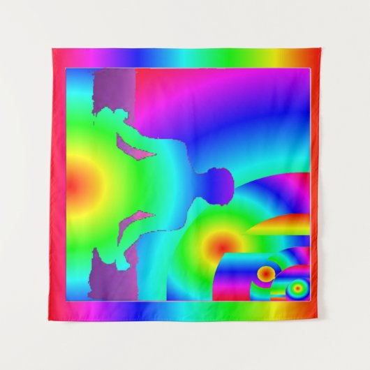 Cosmic Meditation Tapestry Wandkleed (Voorkant (horizontaal))