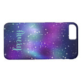 Cosmic Milky Way Galaxy iPhone / iPad case met naa (Achterkant (Horizontaal))